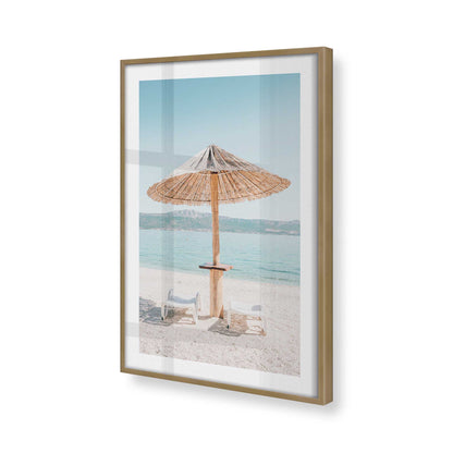 [Color:Brushed Gold], Picture of art in a Brushed Gold frame of the corner
