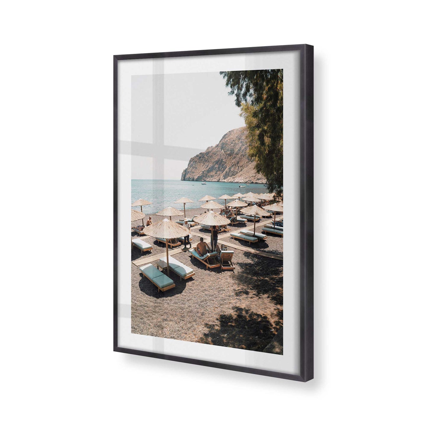 [Color:Weathered Zinc], Picture of art in a Weathered Zinc frame of the corner