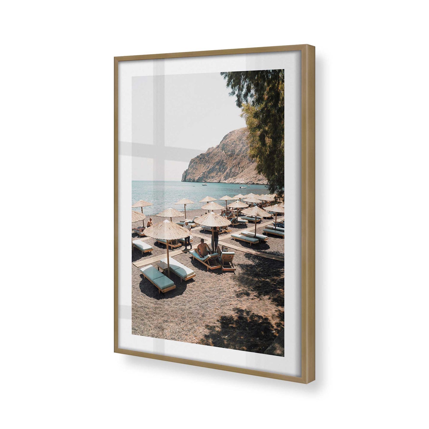 [Color:Brushed Gold], Picture of art in a Brushed Gold frame of the corner