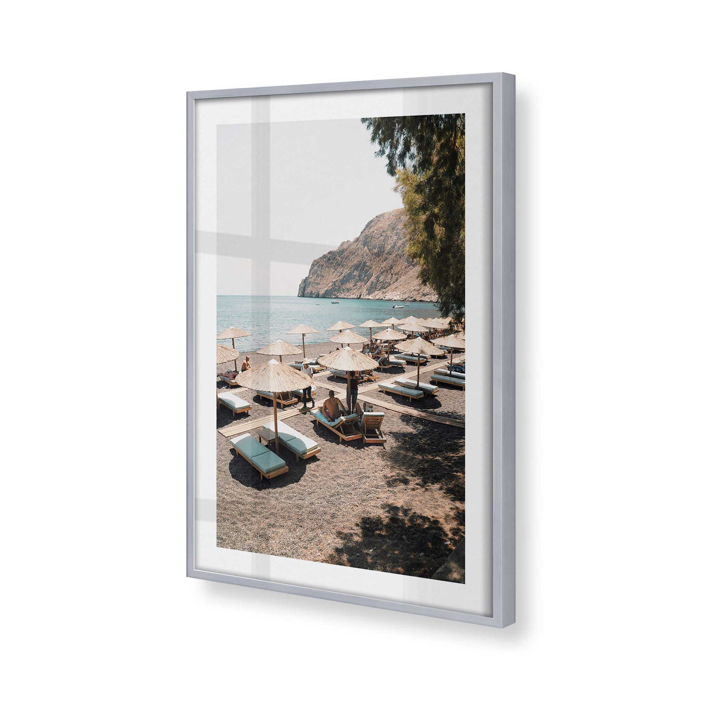 [Color:Polished Chrome], Picture of art in a Polished Chrome frame of the corner