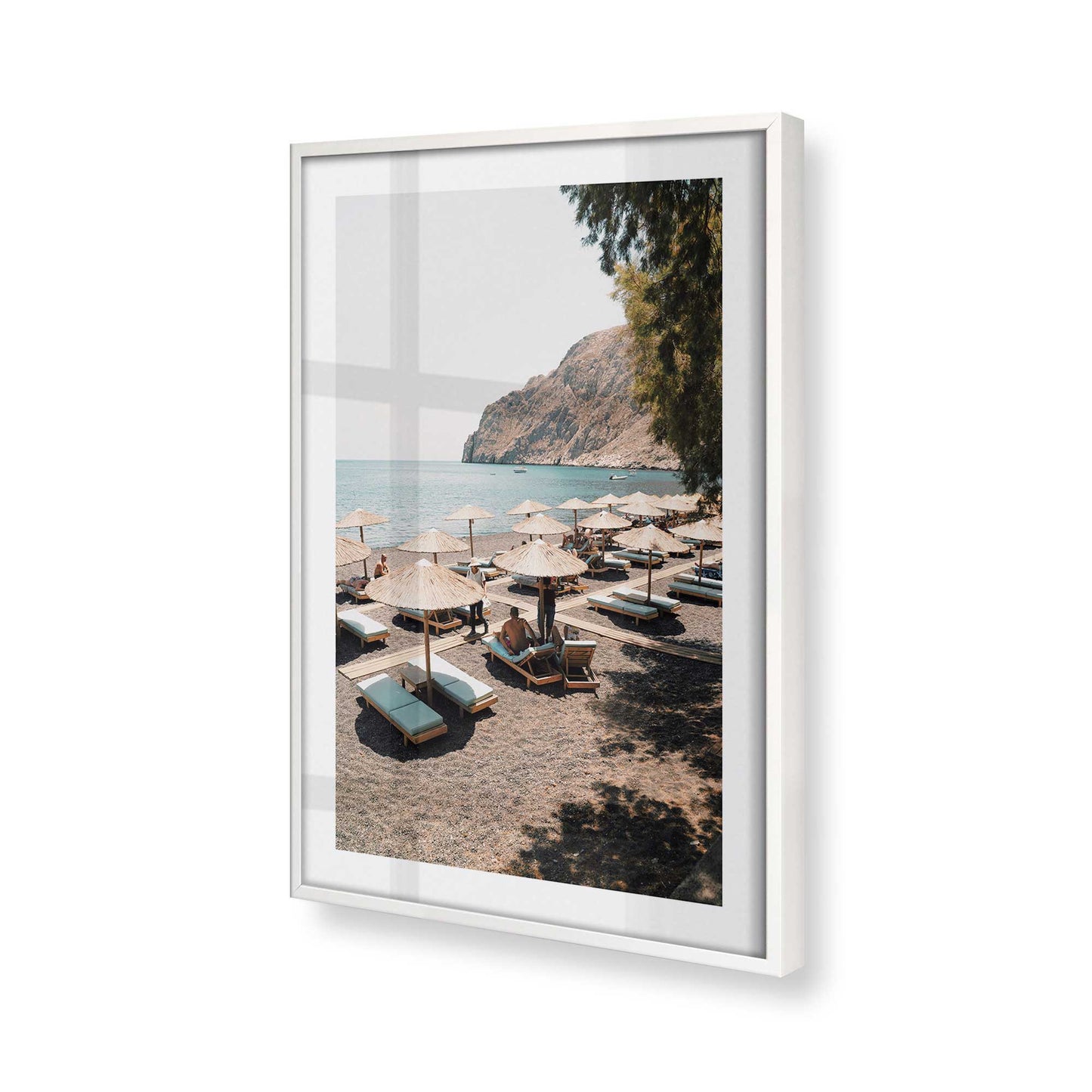 [Color:Opaque White], Picture of art in a Opaque White frame of the corner