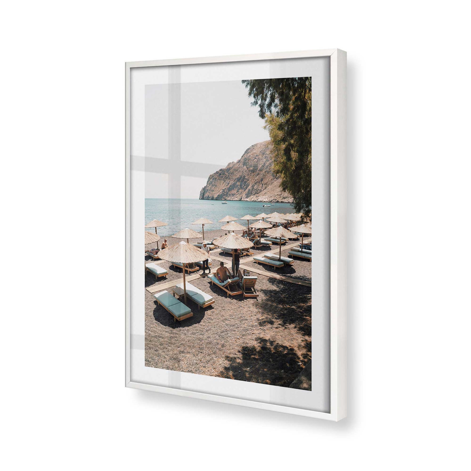 [Color:Opaque White], Picture of art in a Opaque White frame of the corner