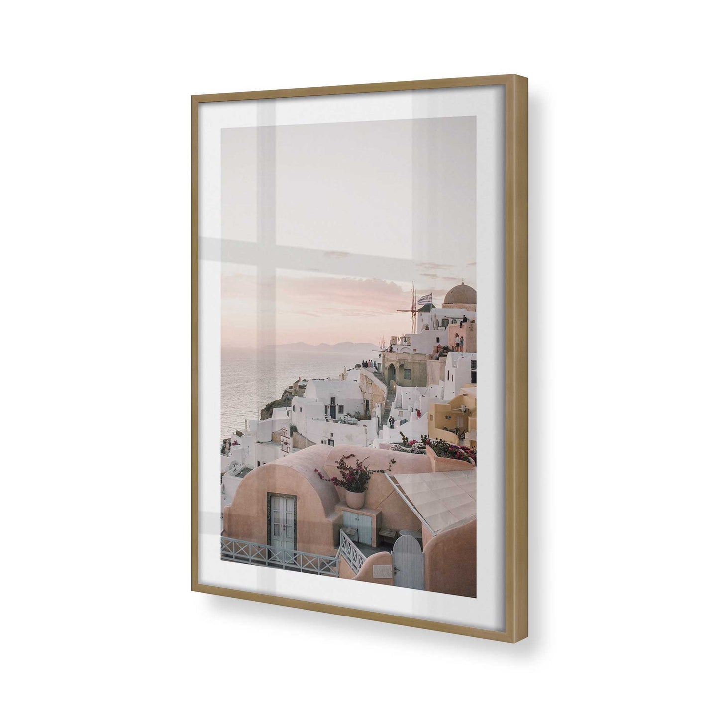 [Color:Brushed Gold], Picture of art in a Brushed Gold frame of the corner