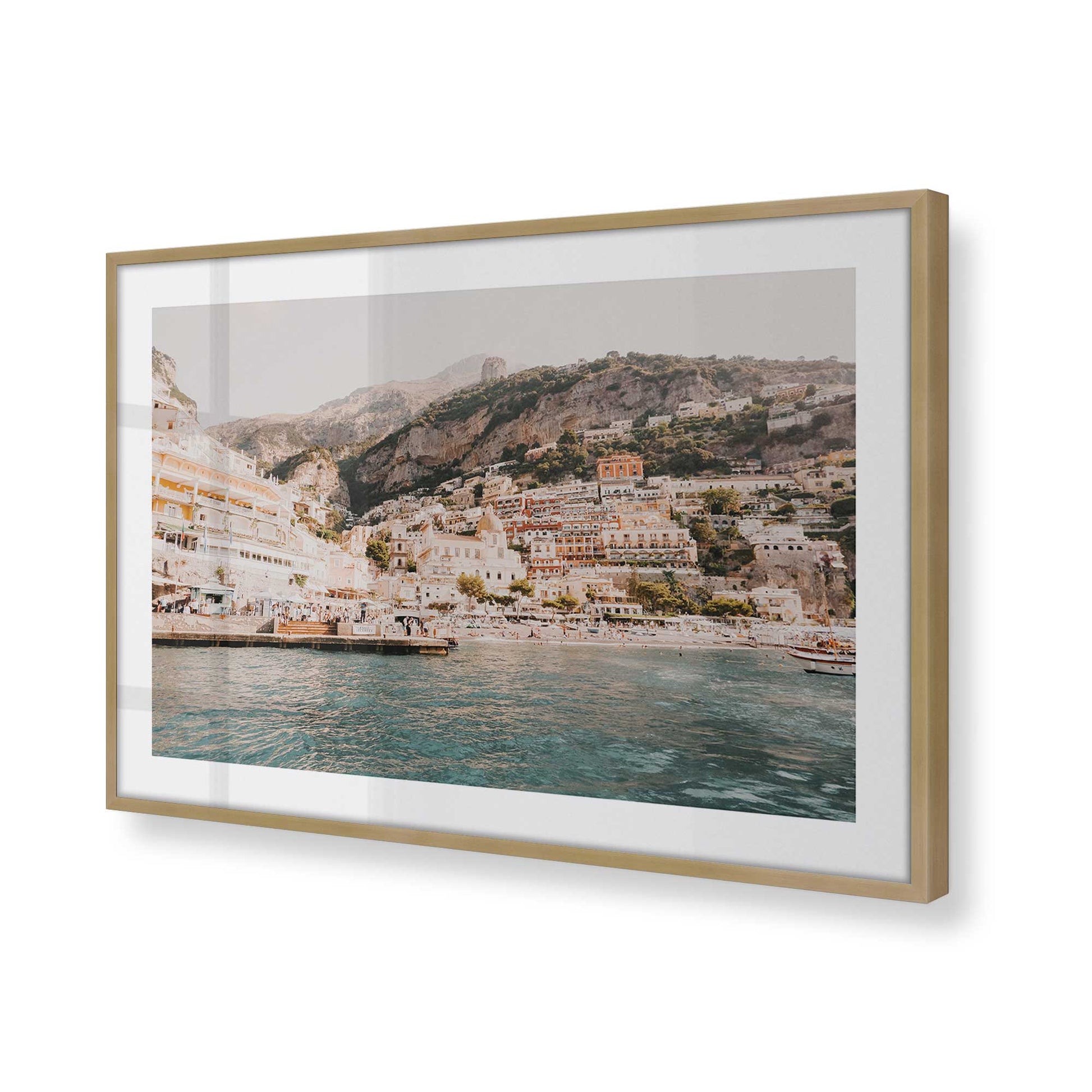 [Color:Brushed Gold], Picture of art in a Brushed Gold frame of the corner