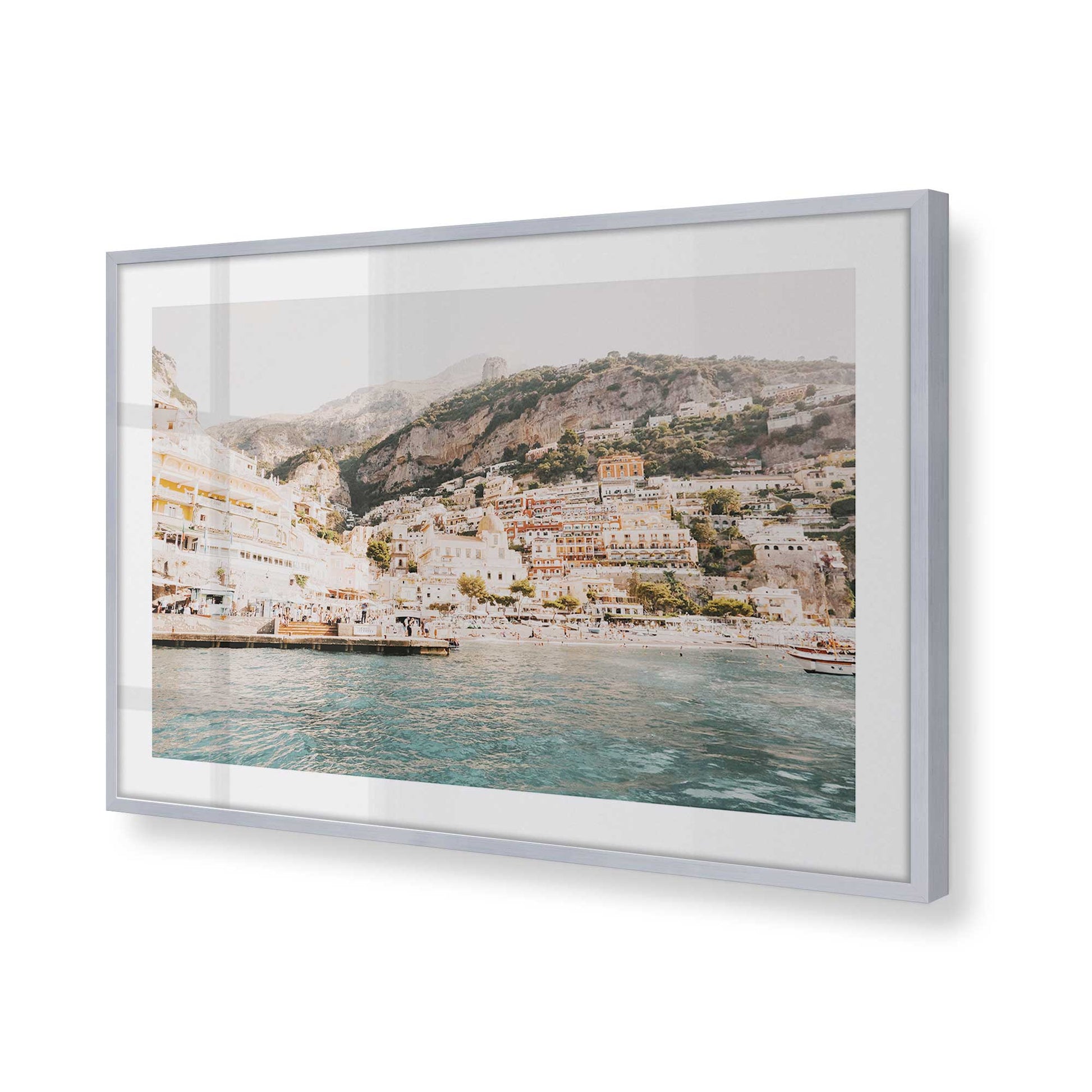 [Color:Polished Chrome], Picture of art in a Polished Chrome frame of the corner