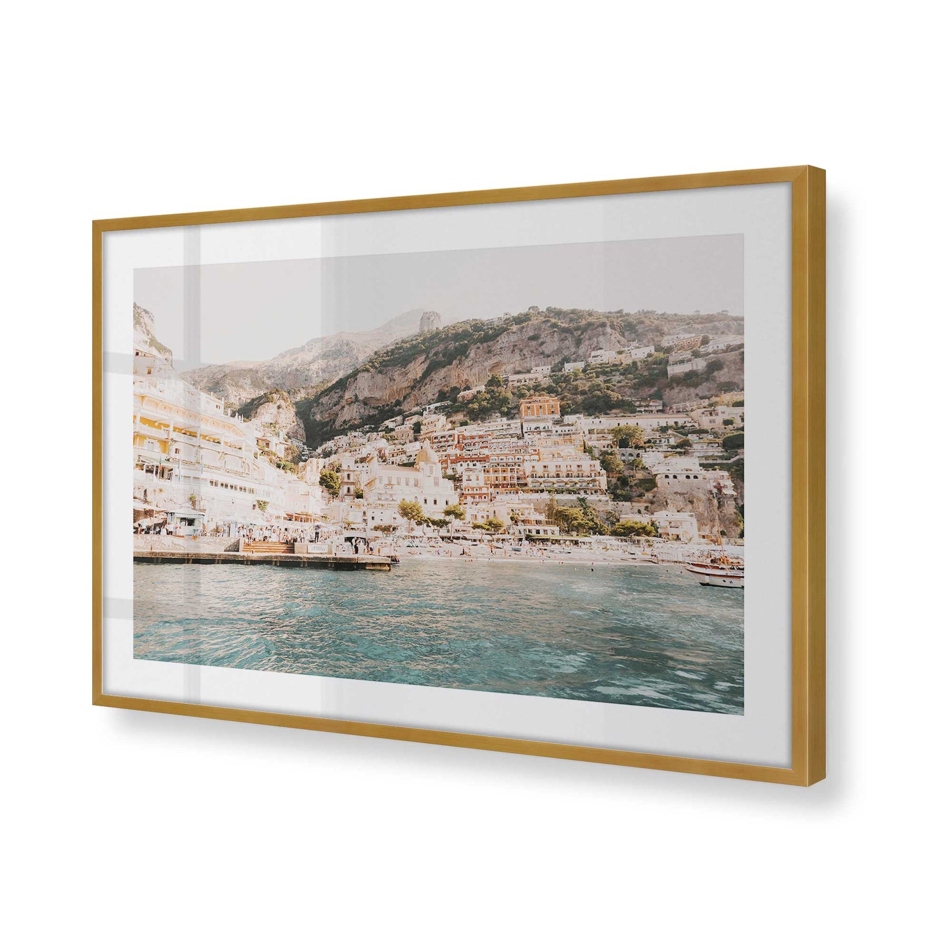 [Color:Polished Gold], Picture of art in a Polished Gold frame of the corner