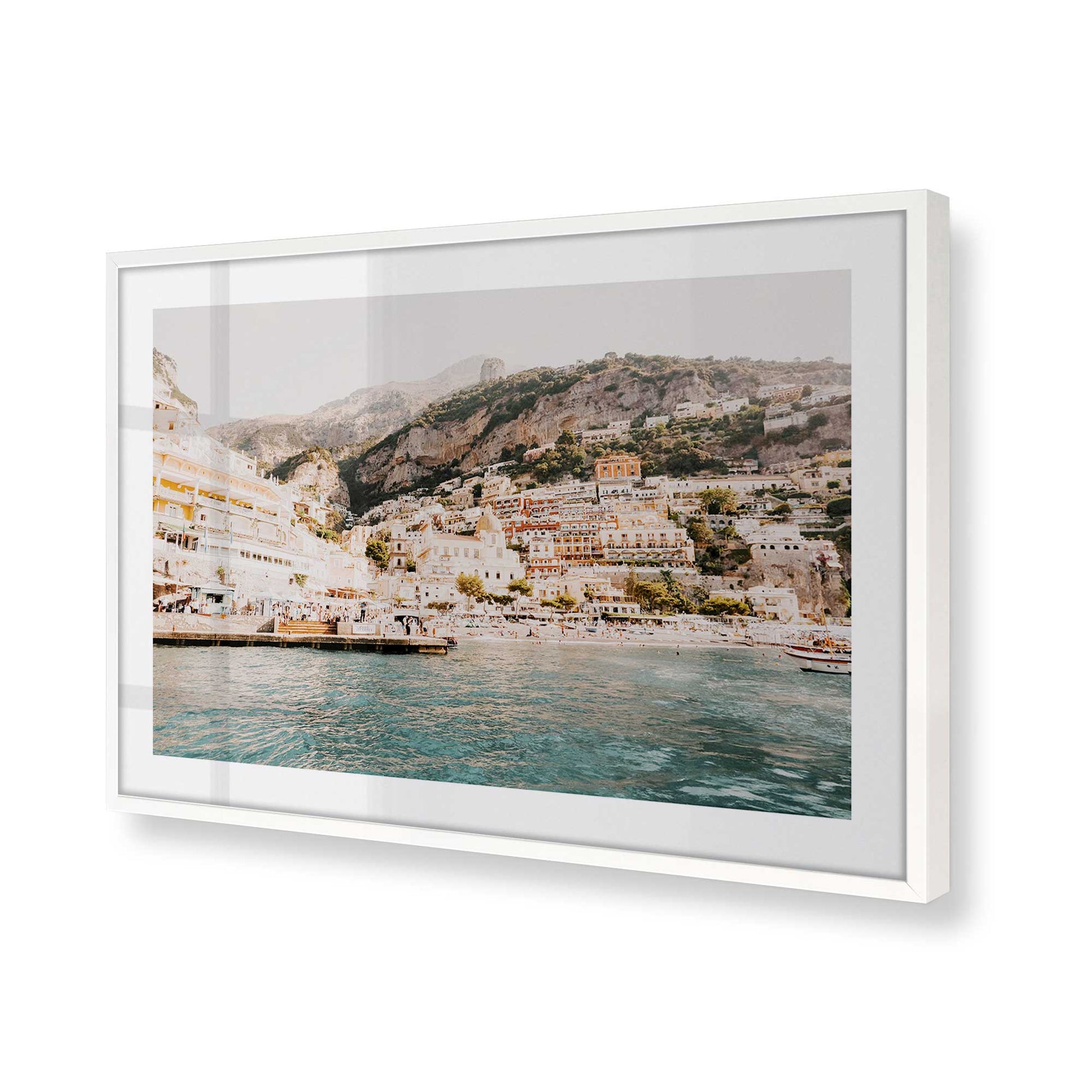 [Color:Opaque White], Picture of art in a Opaque White frame of the corner