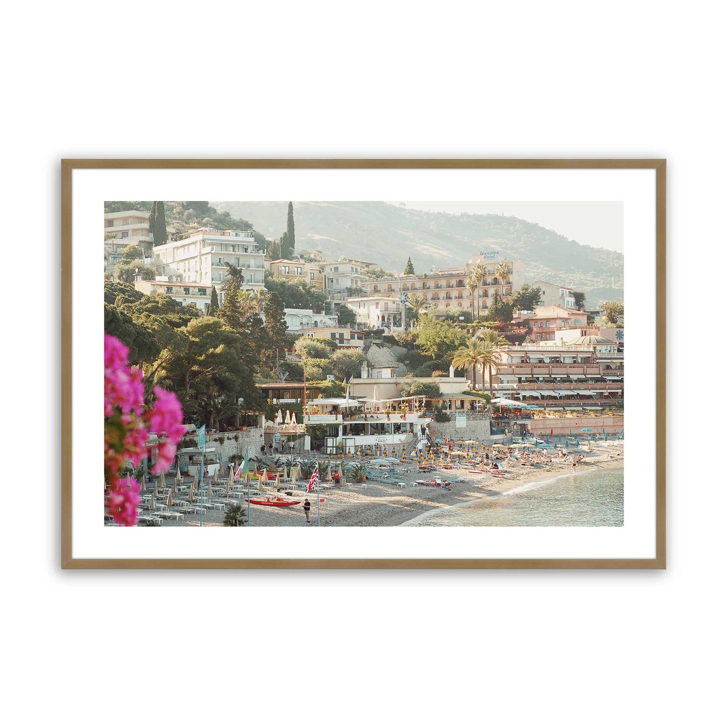 [Color:Brushed Gold], Picture of art in a Brushed Gold frame