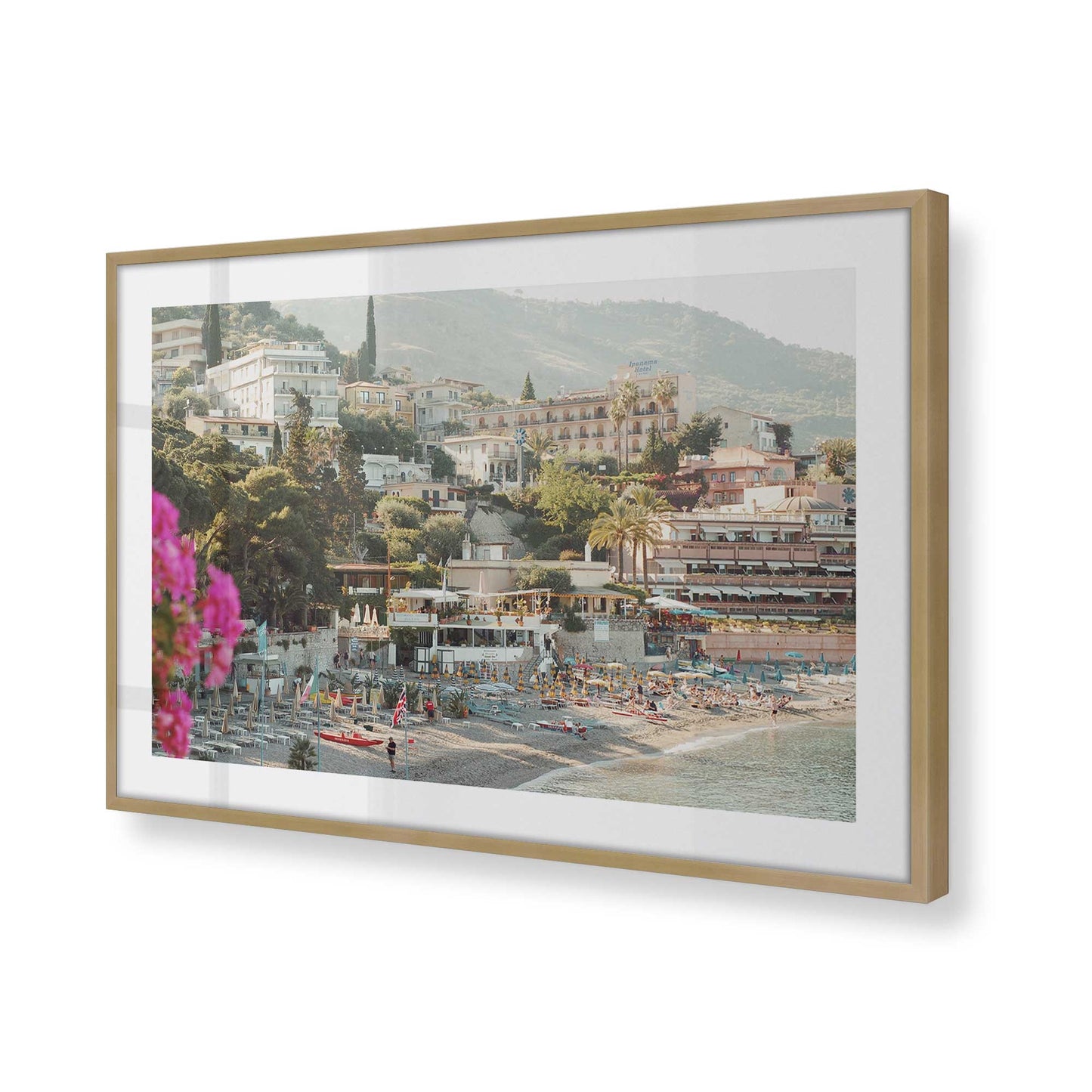 [Color:Brushed Gold], Picture of art in a Brushed Gold frame of the corner