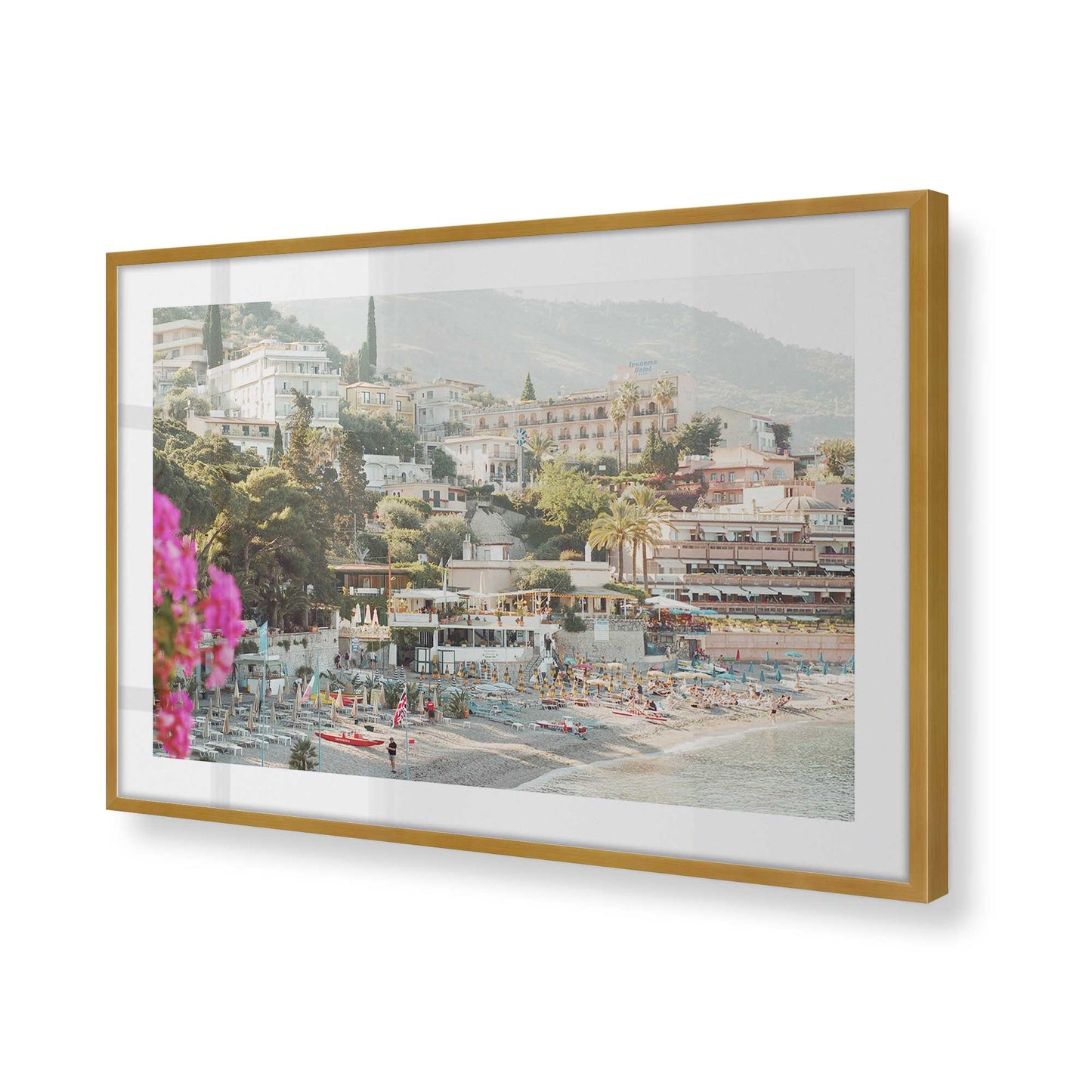 [Color:Polished Gold], Picture of art in a Polished Gold frame of the corner