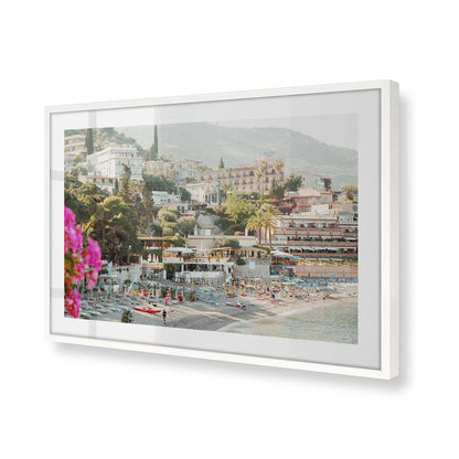 [Color:Opaque White], Picture of art in a Opaque White frame of the corner