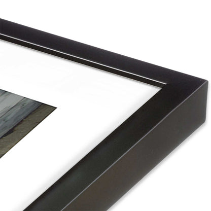 [Color:Weathered Zinc], Picture of art in a Weathered Zinc frame at an angle
