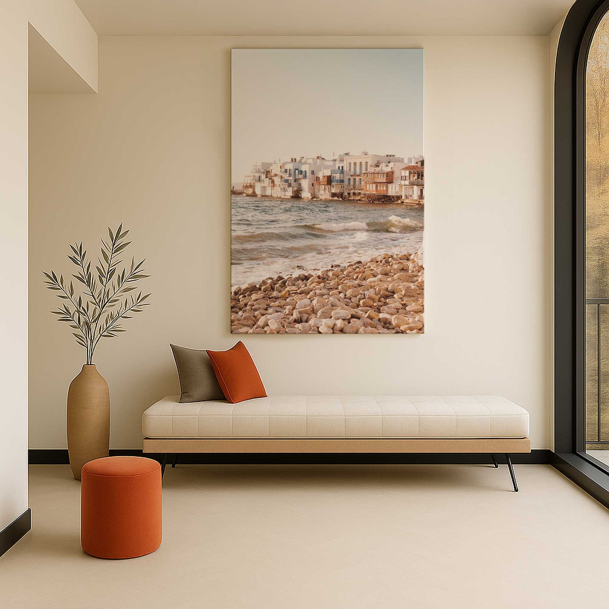 [Color:Stretched Canvas], Picture of art in a room