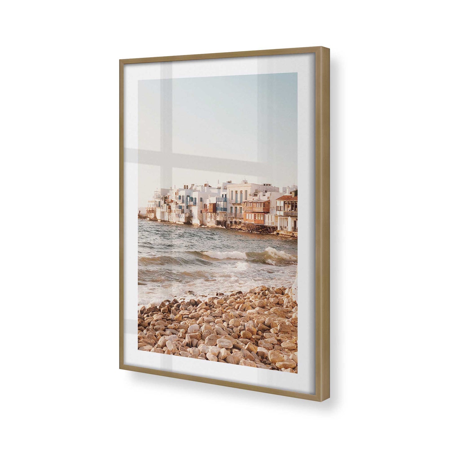 [Color:Brushed Gold], Picture of art in a Brushed Gold frame of the corner