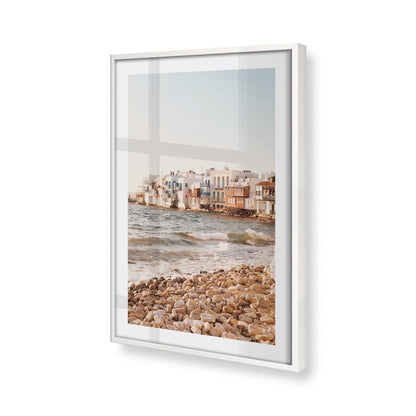 [Color:Opaque White], Picture of art in a Opaque White frame of the corner