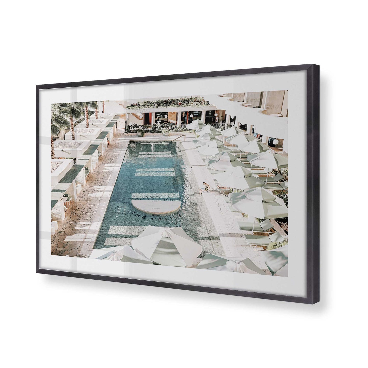 [Color:Weathered Zinc], Picture of art in a Weathered Zinc frame of the corner