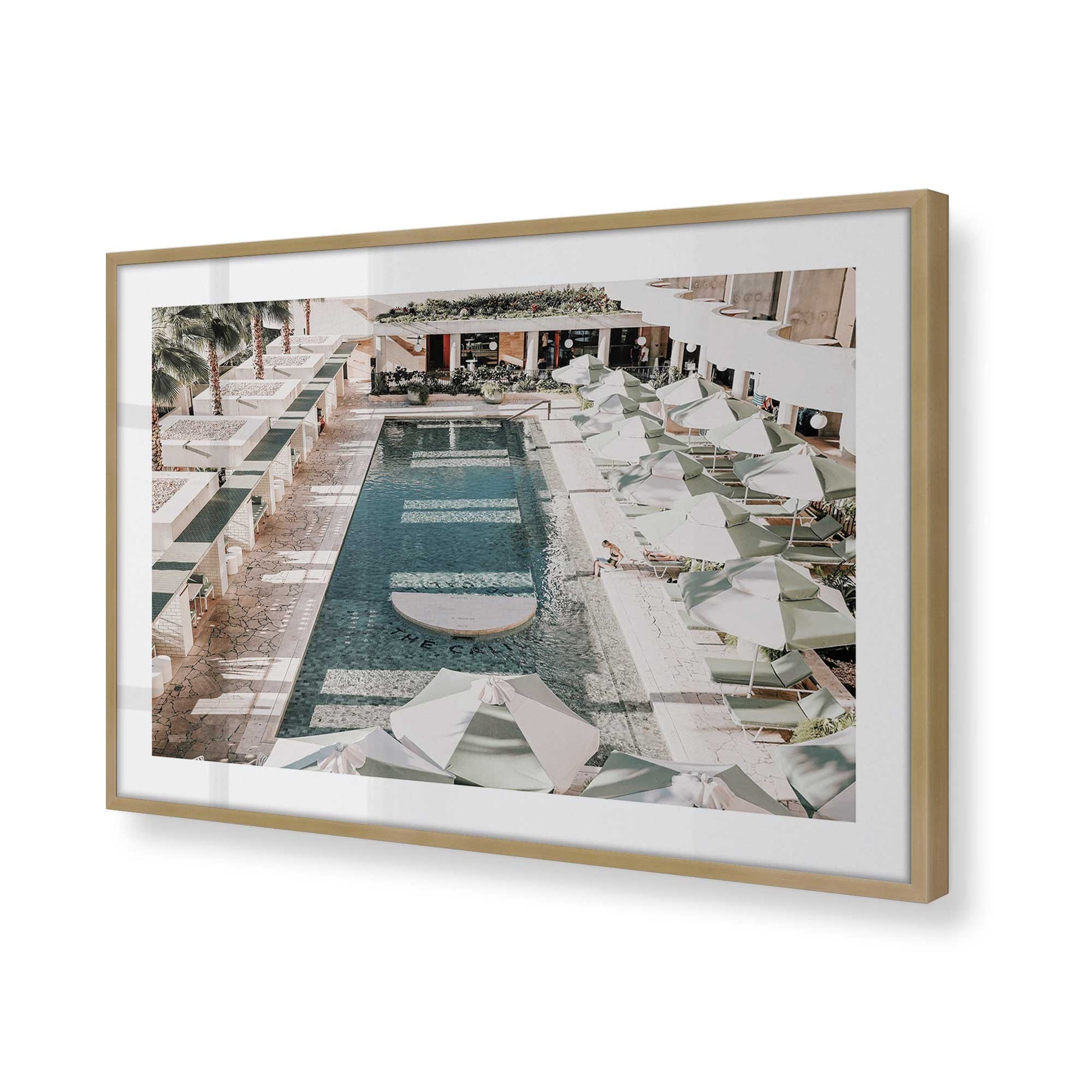 [Color:Brushed Gold], Picture of art in a Brushed Gold frame of the corner