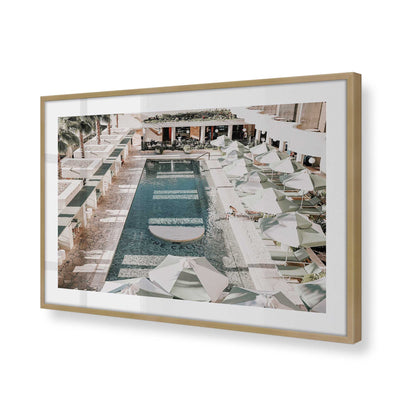 [Color:Brushed Gold], Picture of art in a Brushed Gold frame of the corner
