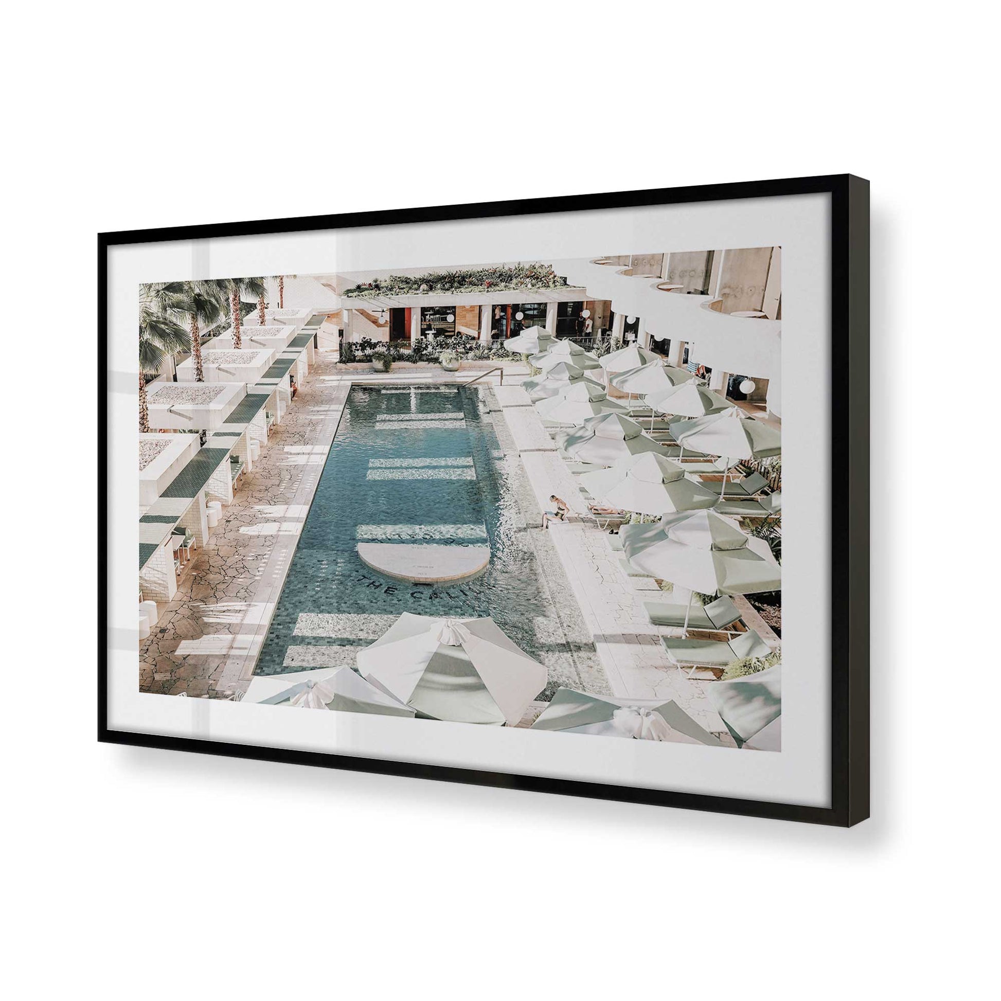 [Color:Satin Black], Picture of art in a Satin Black frame of the corner