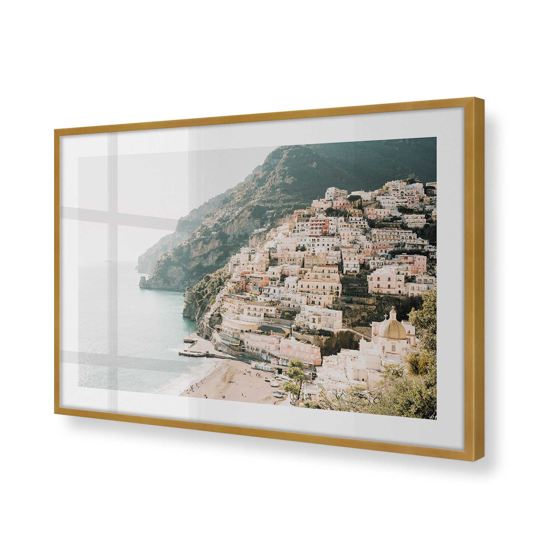 [Color:Polished Gold], Picture of art in a Polished Gold frame of the corner