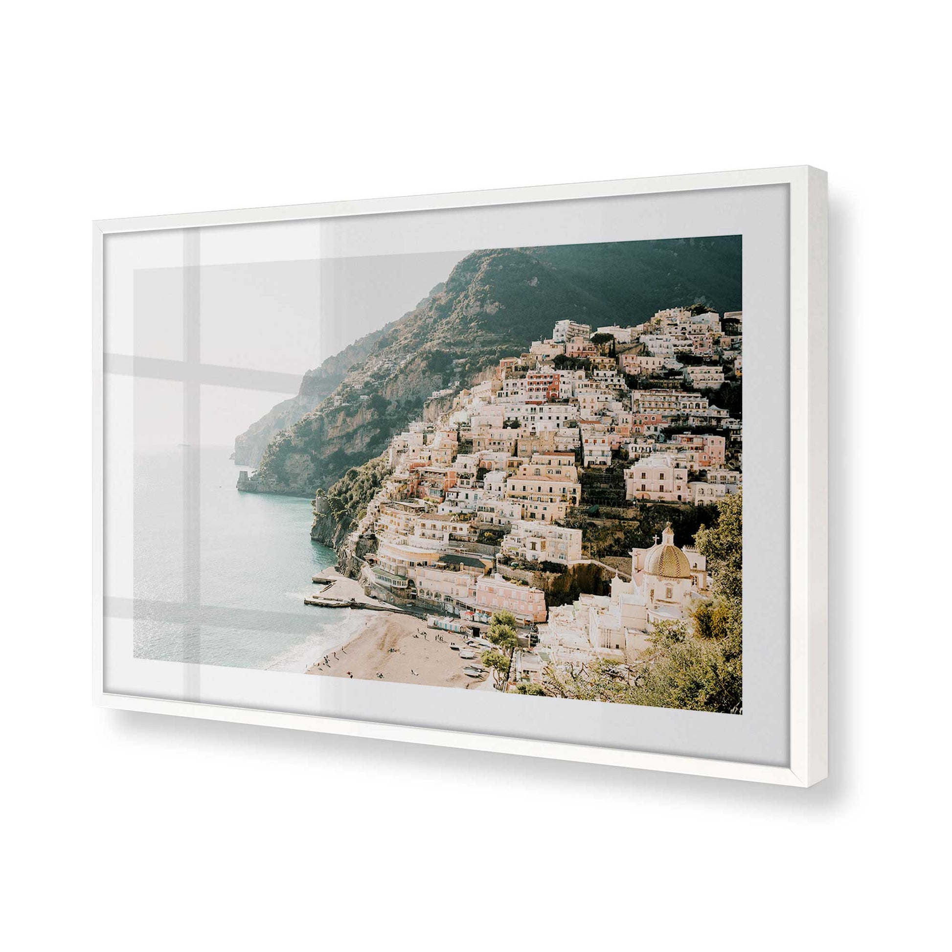 [Color:Opaque White], Picture of art in a Opaque White frame of the corner