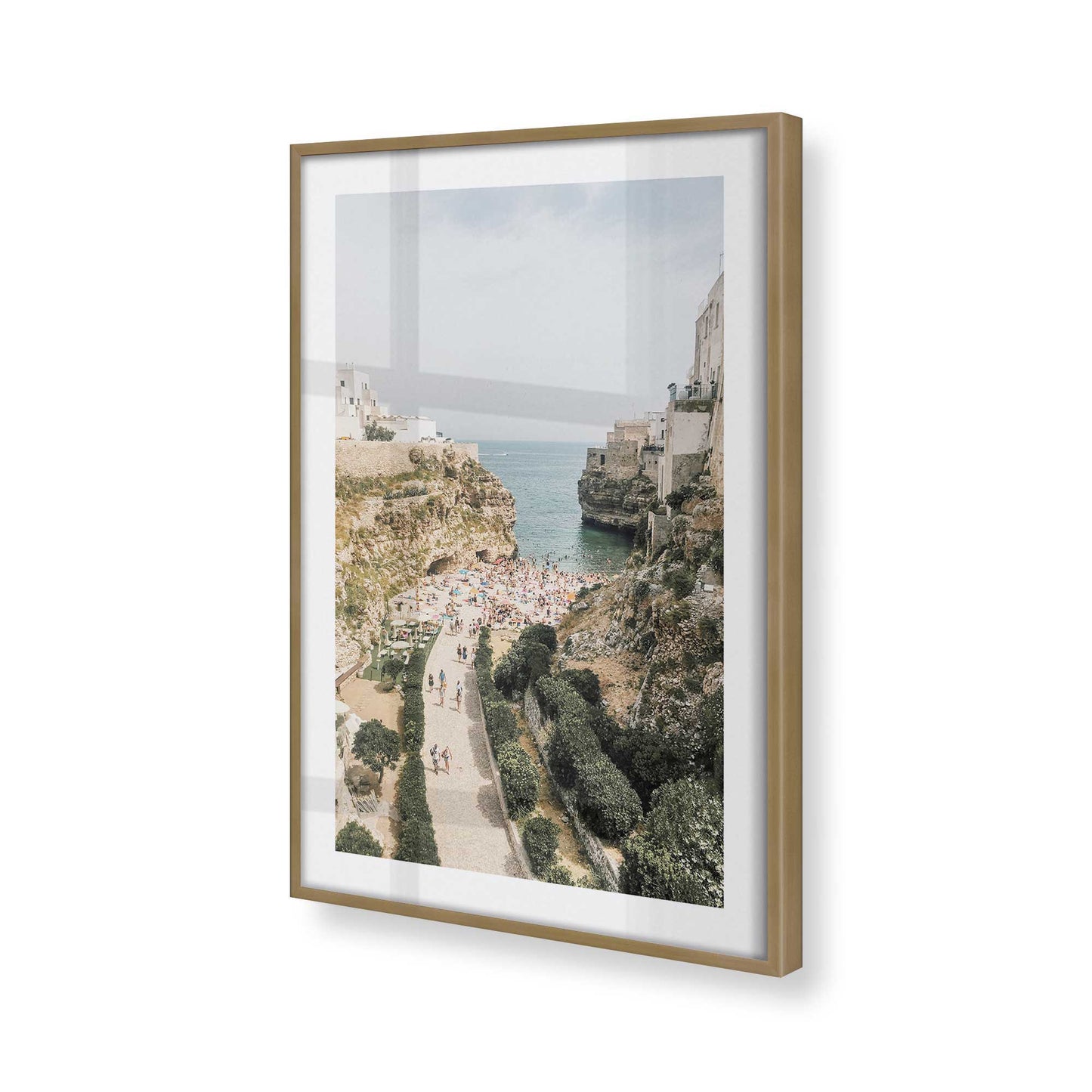 [Color:Brushed Gold], Picture of art in a Brushed Gold frame of the corner