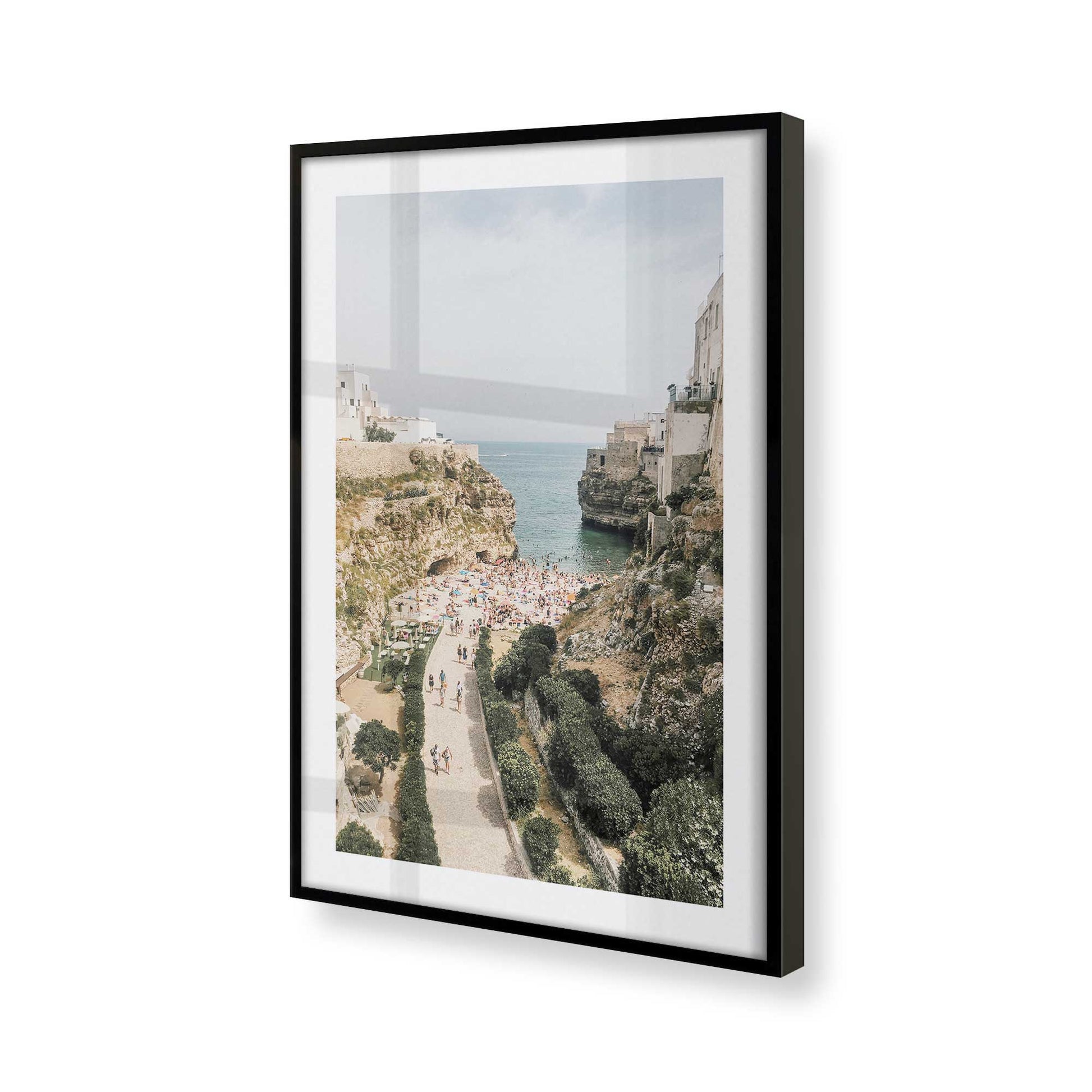 [Color:Satin Black], Picture of art in a Satin Black frame of the corner