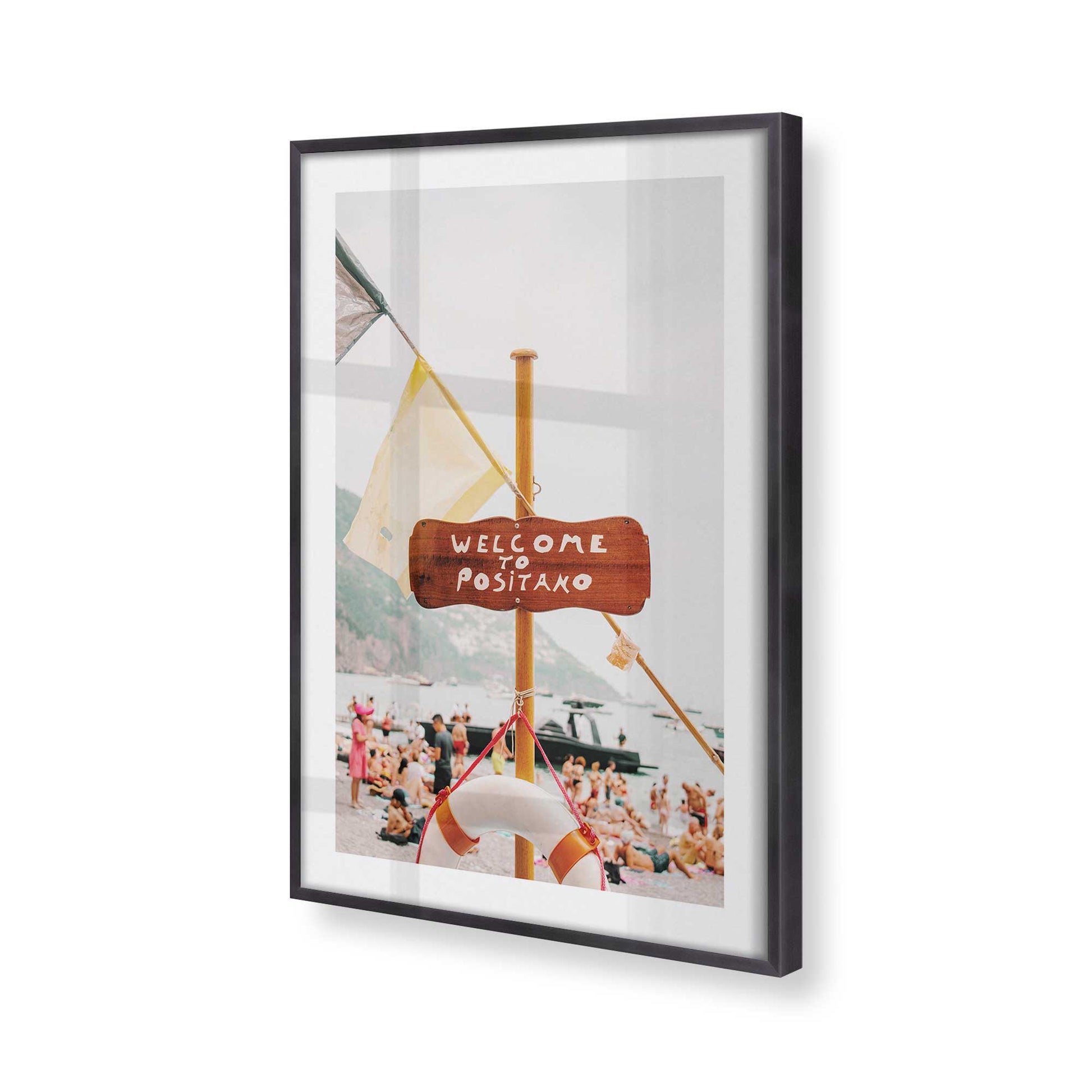 [Color:Weathered Zinc], Picture of art in a Weathered Zinc frame of the corner