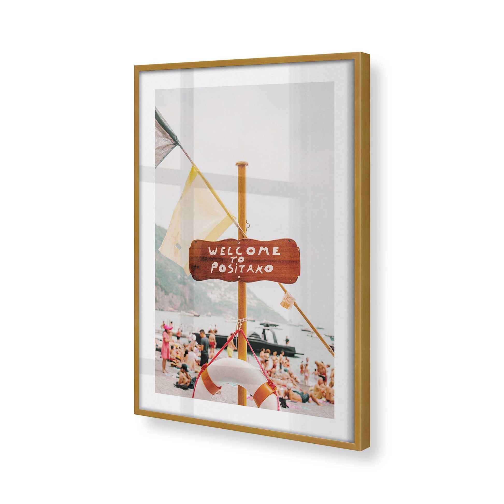 [Color:Polished Gold], Picture of art in a Polished Gold frame of the corner