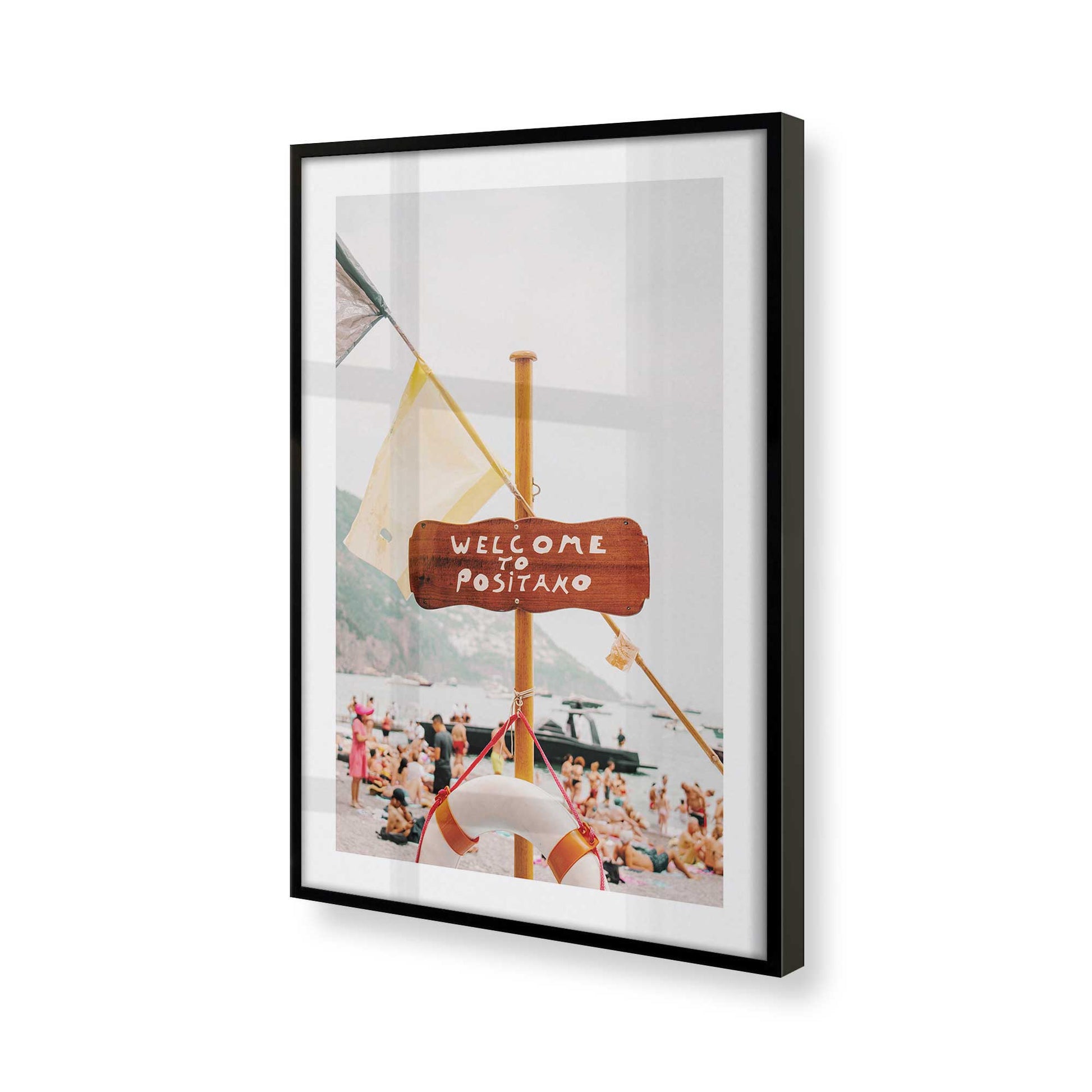[Color:Satin Black], Picture of art in a Satin Black frame of the corner