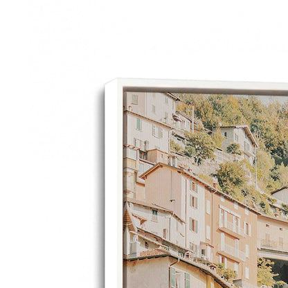 [Color:Opaque White] Picture of art in a White frame at an angle