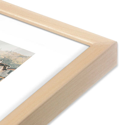 [Color:Raw Maple], Picture of art in a Raw Maple frame at an angle