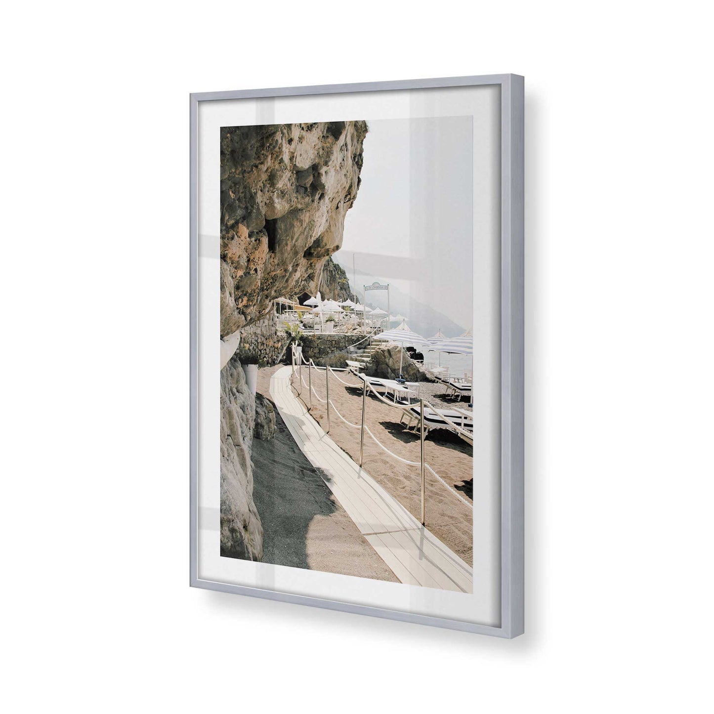 [Color:Polished Chrome], Picture of art in a Polished Chrome frame of the corner