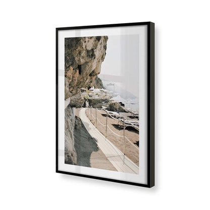 [Color:Satin Black], Picture of art in a Satin Black frame of the corner