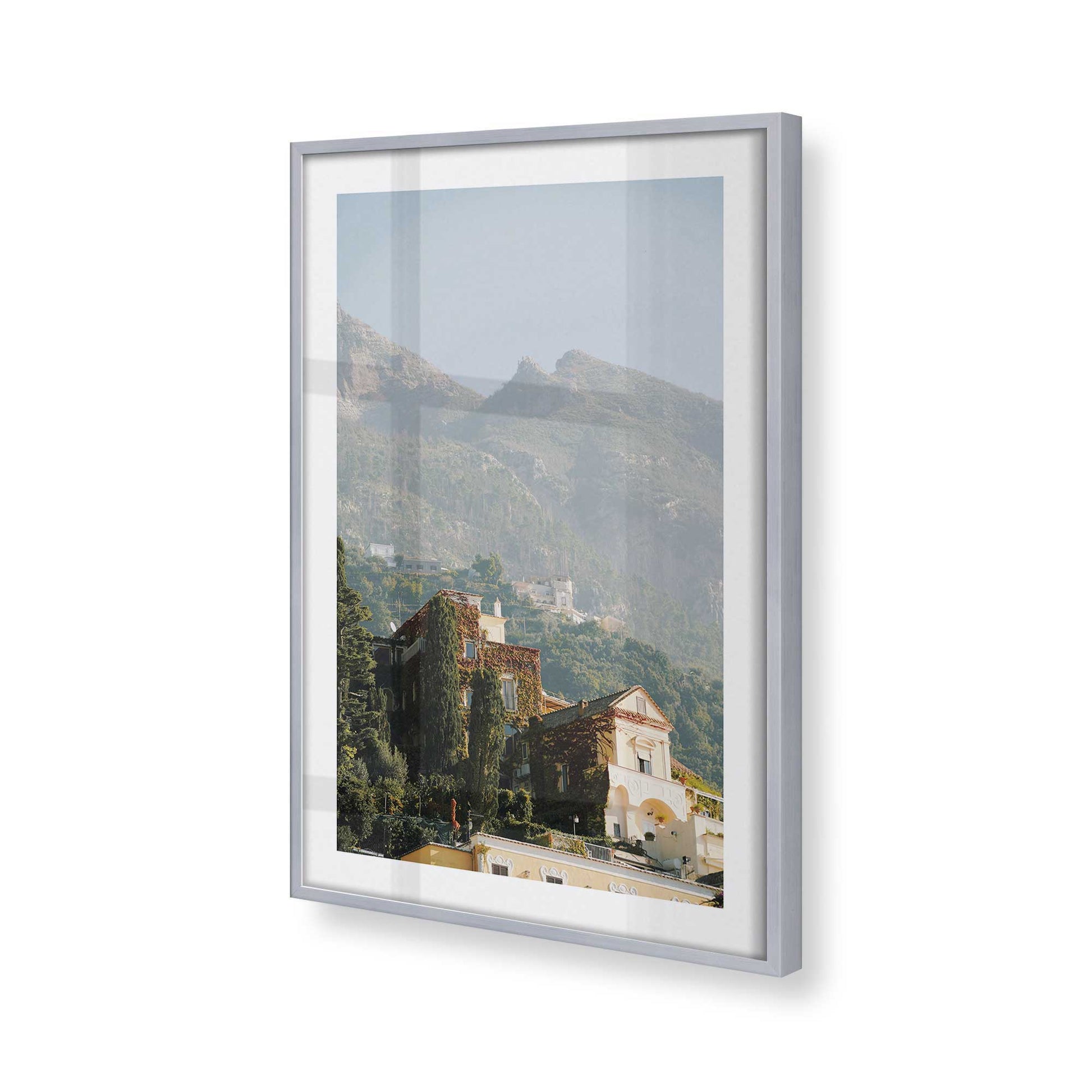 [Color:Polished Chrome], Picture of art in a Polished Chrome frame of the corner