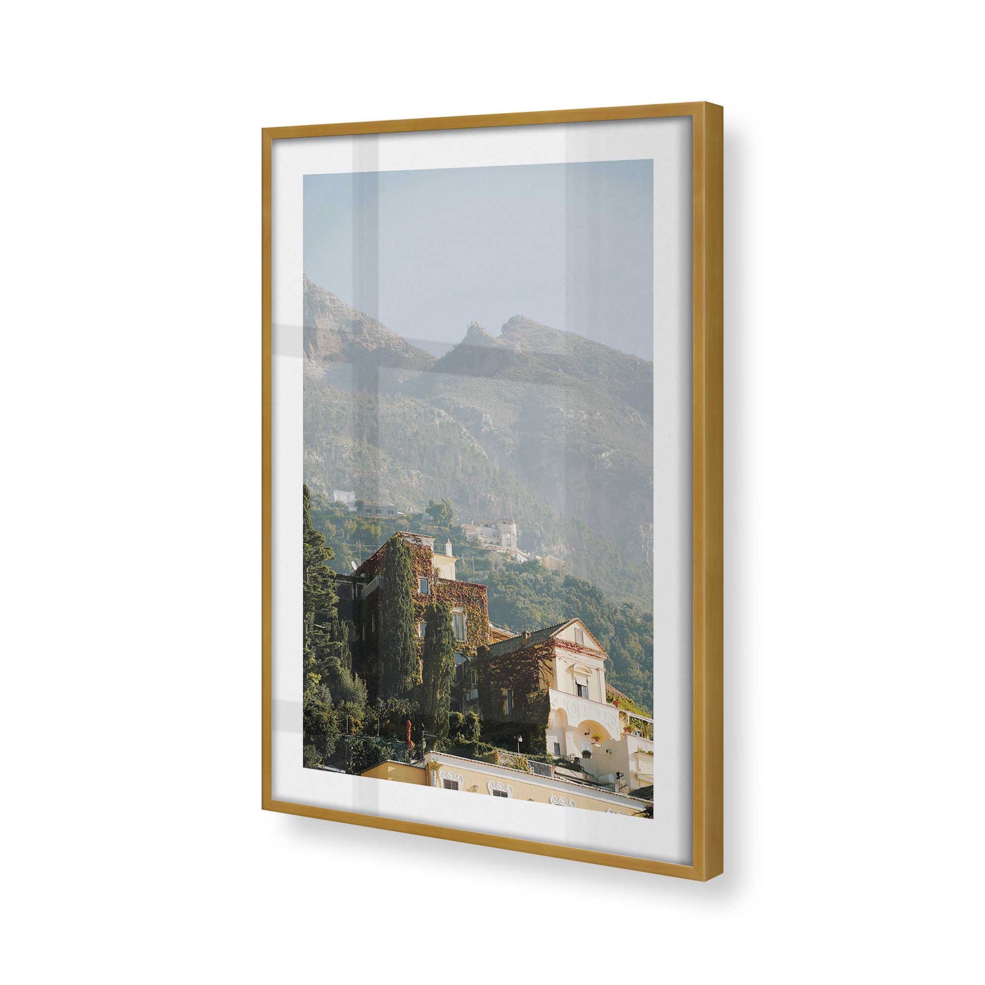 [Color:Polished Gold], Picture of art in a Polished Gold frame of the corner