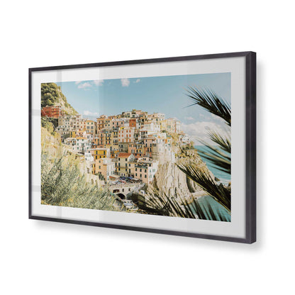 [Color:Weathered Zinc], Picture of art in a Weathered Zinc frame of the corner