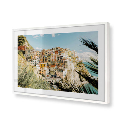 [Color:Opaque White], Picture of art in a Opaque White frame of the corner