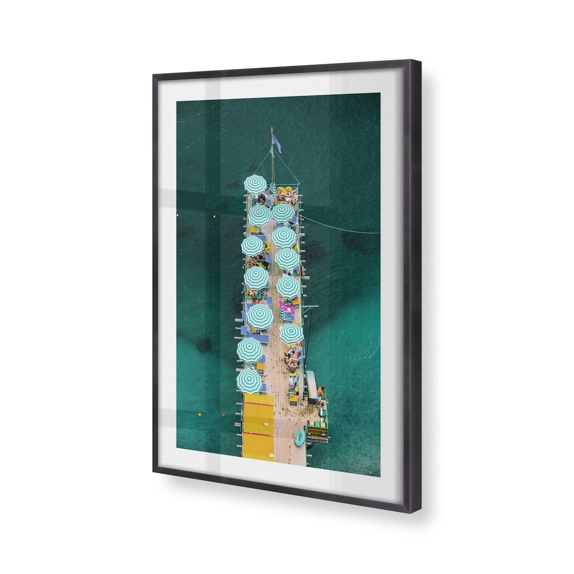 [Color:Weathered Zinc], Picture of art in a Weathered Zinc frame of the corner