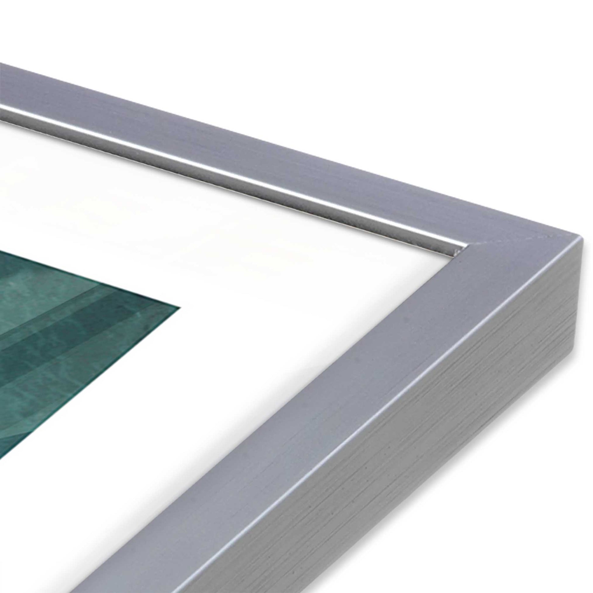 [Color:Polished Chrome], Picture of art in a Polished Chrome frame at an angle