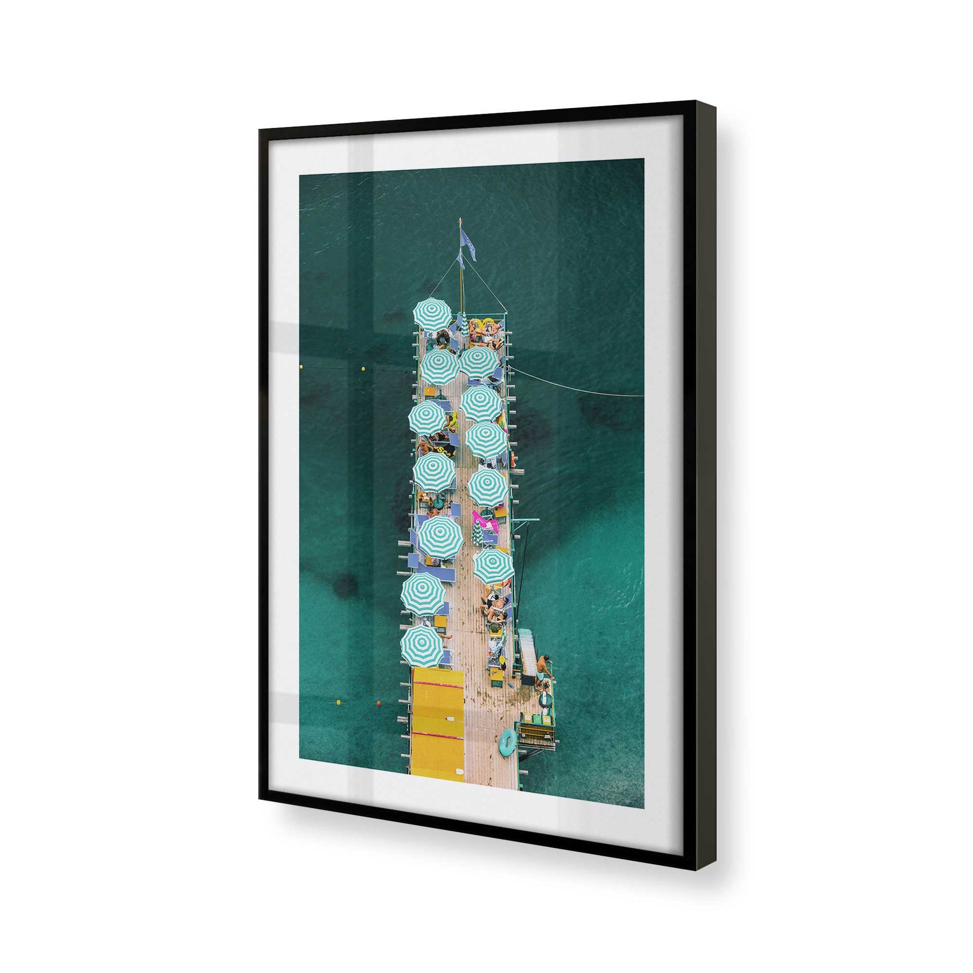 [Color:Satin Black], Picture of art in a Satin Black frame of the corner