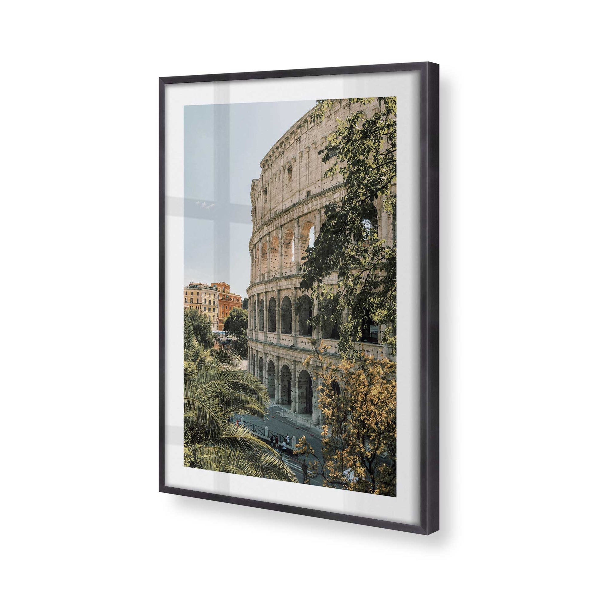 [Color:Weathered Zinc], Picture of art in a Weathered Zinc frame of the corner