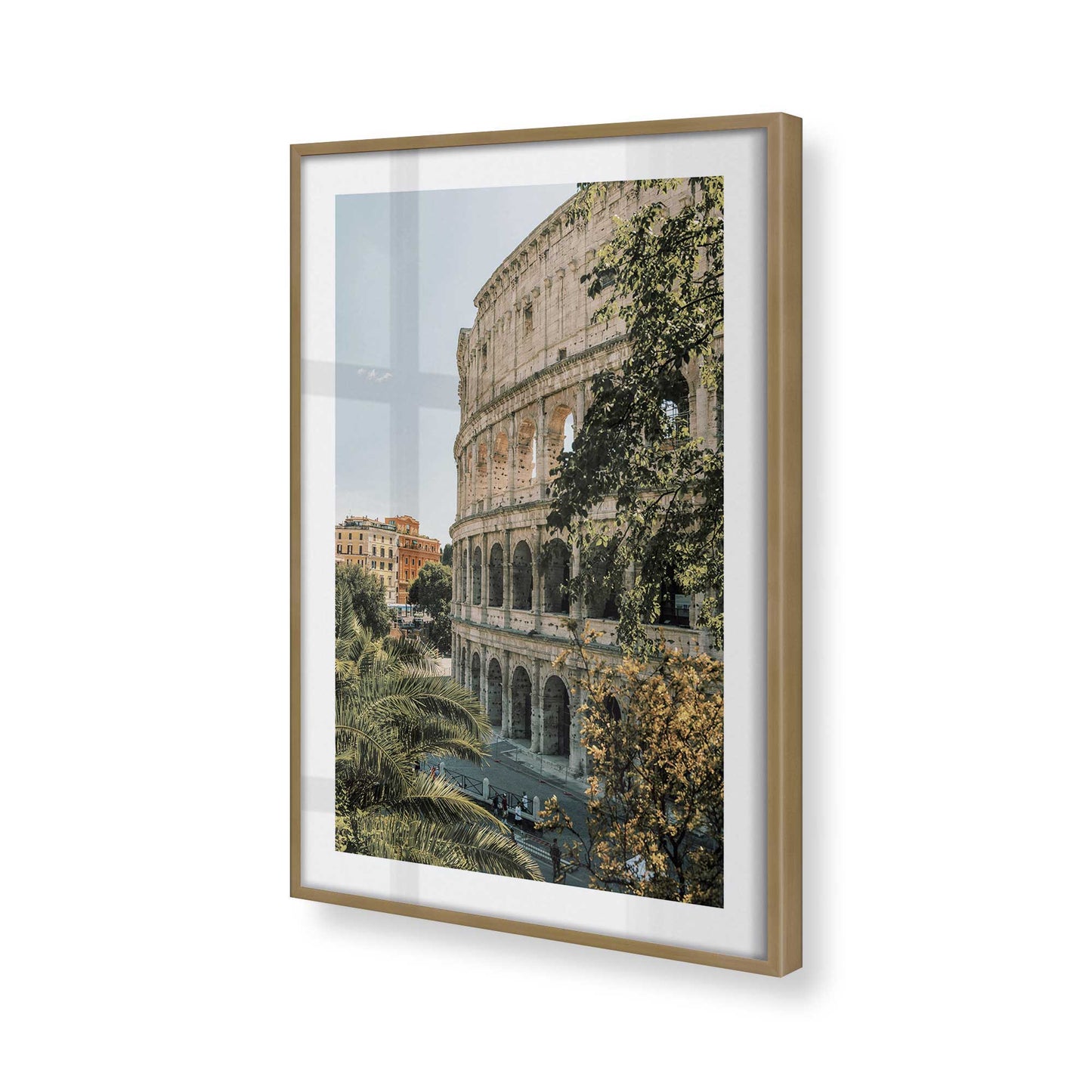 [Color:Brushed Gold], Picture of art in a Brushed Gold frame of the corner