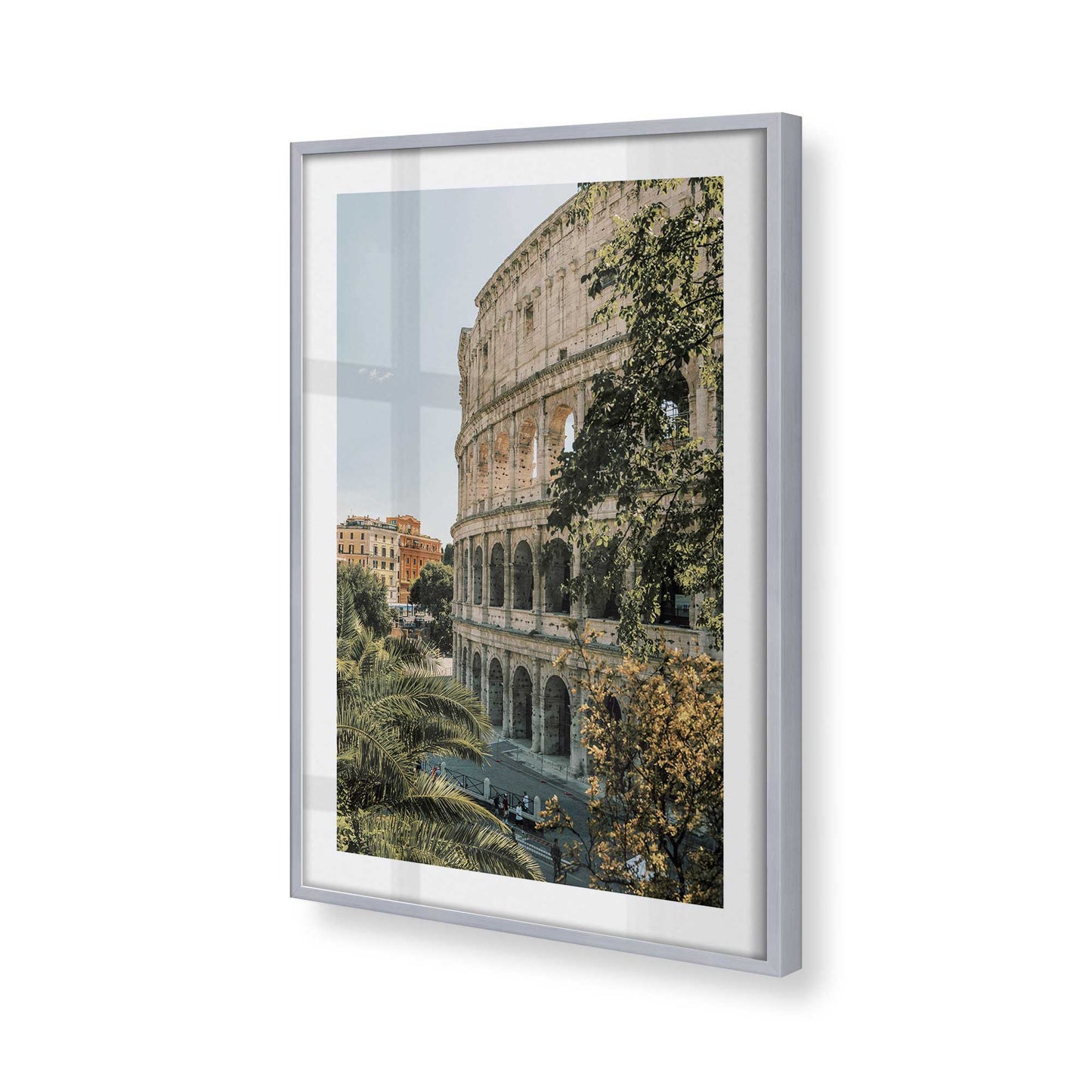 [Color:Polished Chrome], Picture of art in a Polished Chrome frame of the corner