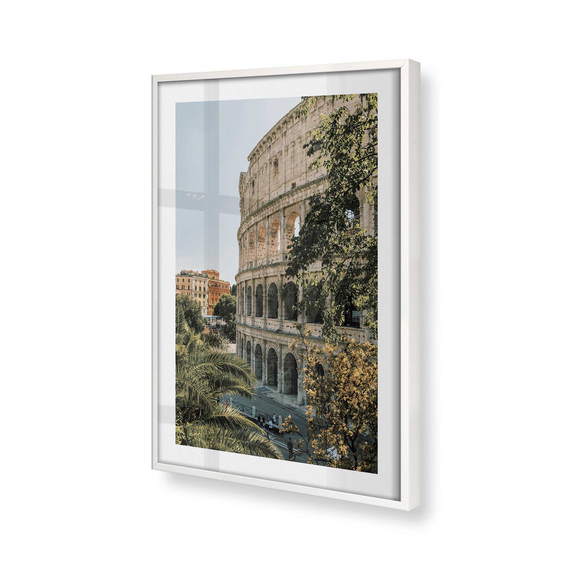 [Color:Opaque White], Picture of art in a Opaque White frame of the corner