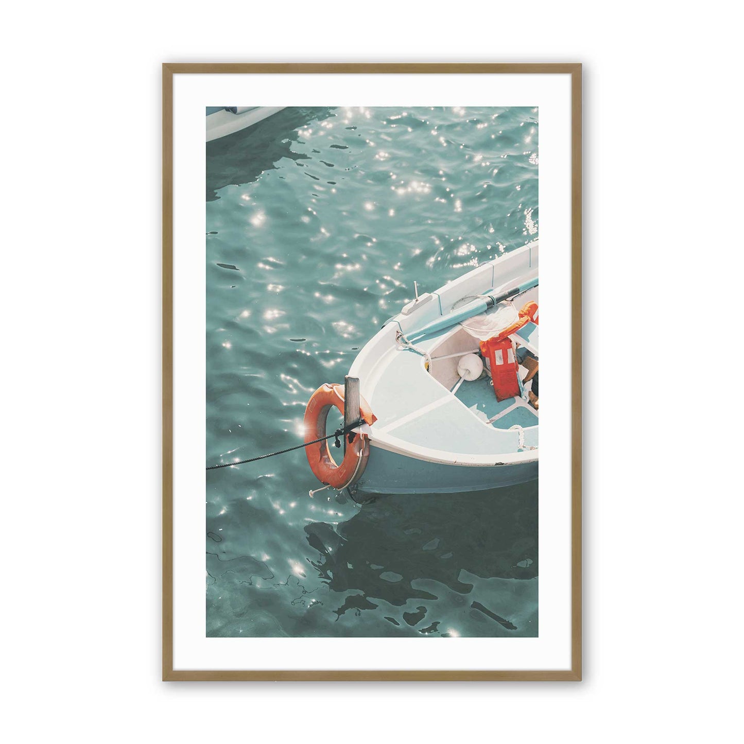 [Color:Brushed Gold], Picture of art in a Brushed Gold frame