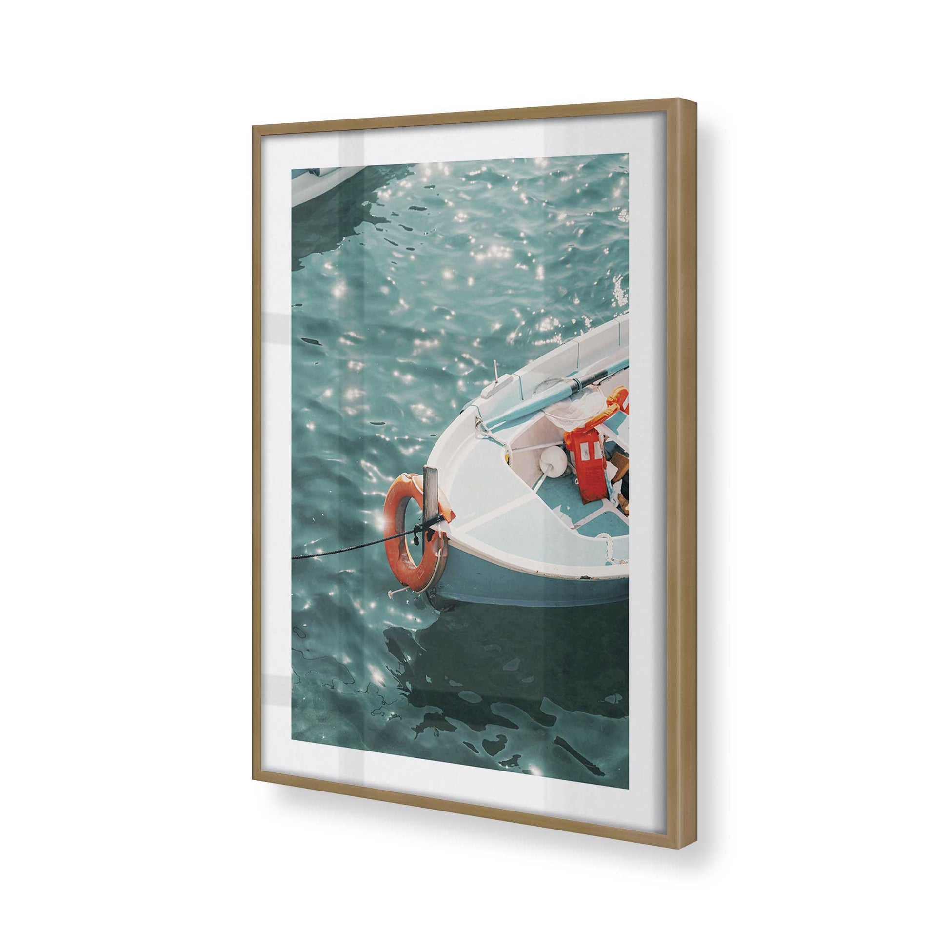 [Color:Brushed Gold], Picture of art in a Brushed Gold frame of the corner