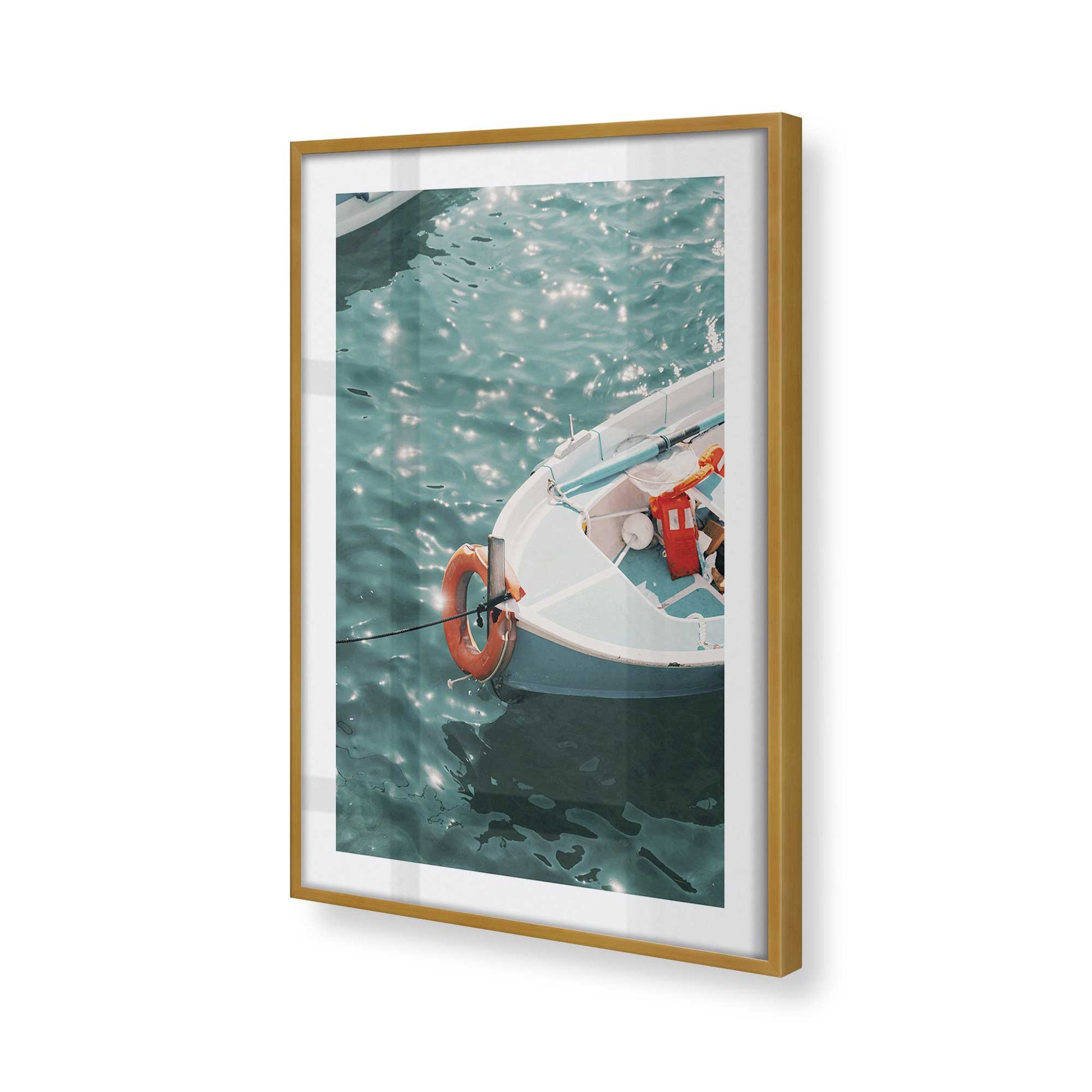 [Color:Polished Gold], Picture of art in a Polished Gold frame of the corner