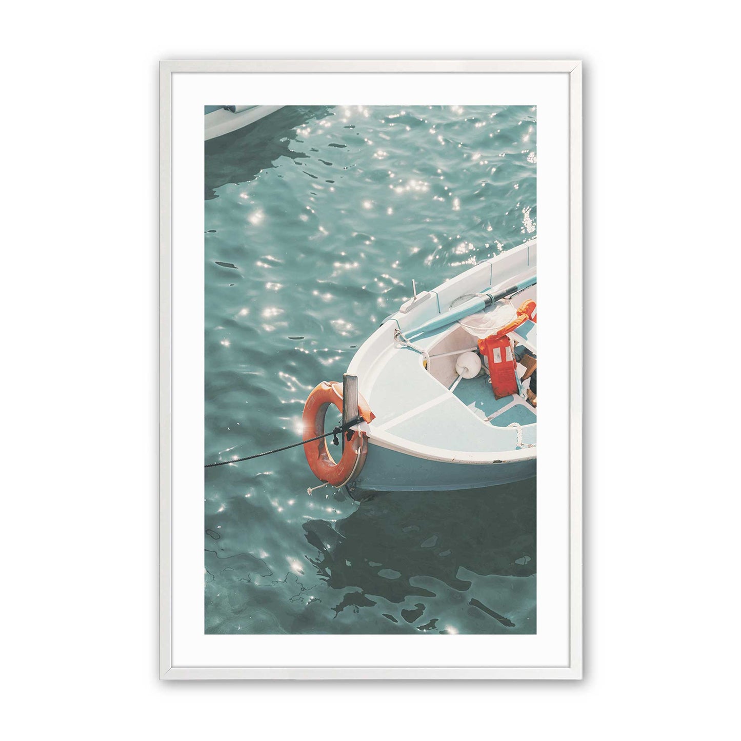 [Color:Opaque White], Picture of art in a Opaque White frame