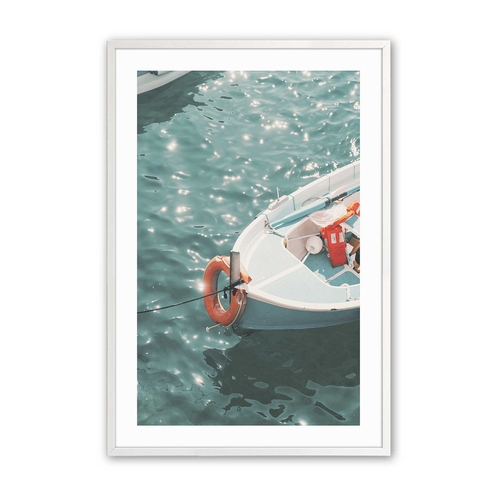 [Color:Opaque White], Picture of art in a Opaque White frame